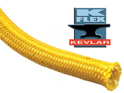 thumbnail image 2 of Techflex X/C Gold Braided Sleeving – 1/2" X 10ft, Expandable Wire Loom For Cable Management 2 of 4